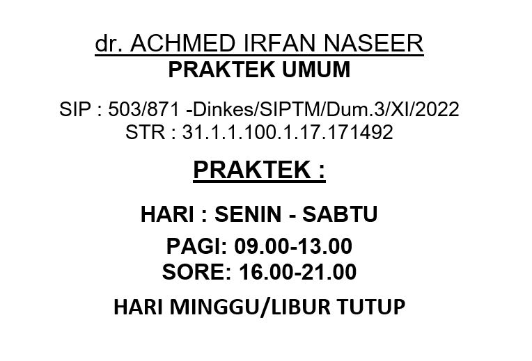 dr. Achmed Irfan Naseer
